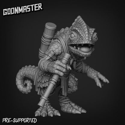 Chameleon Blow Darter (4 poses) - Goon Master