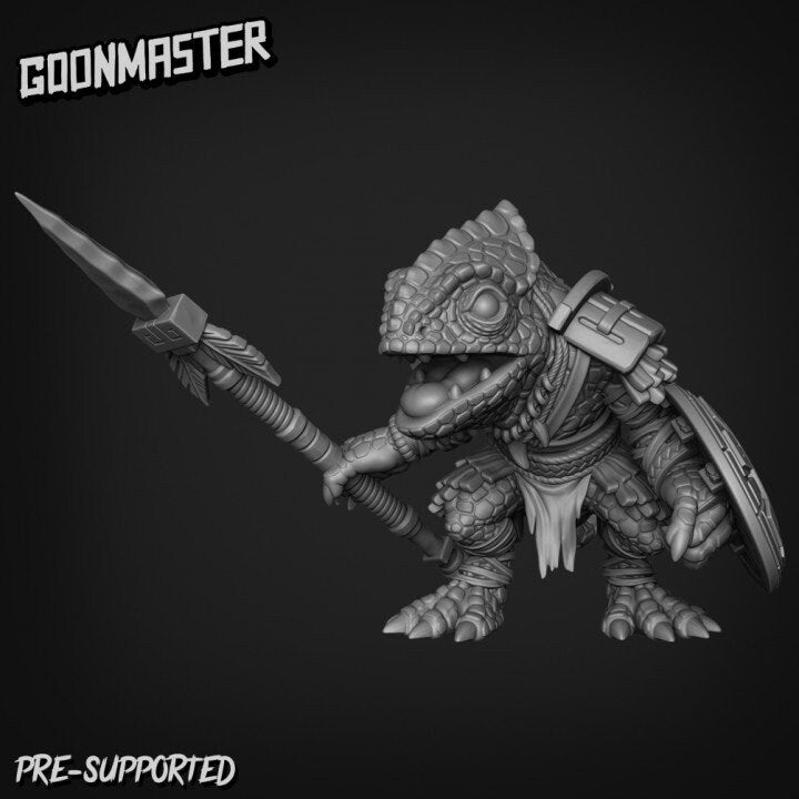 Chameleon Spearman (5 poses) - Goon Master