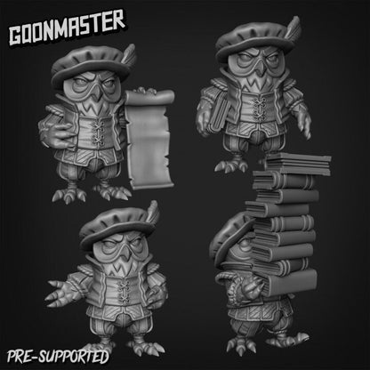 Owl Scholar (4 poses) - Goon Master