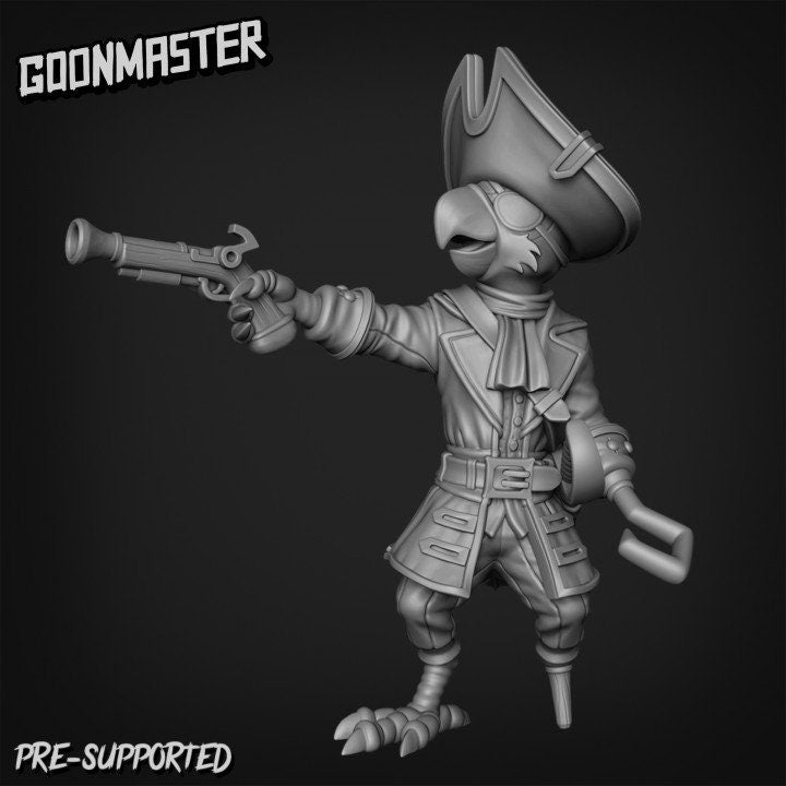Parrot Pirates (5 poses) - Goon Master