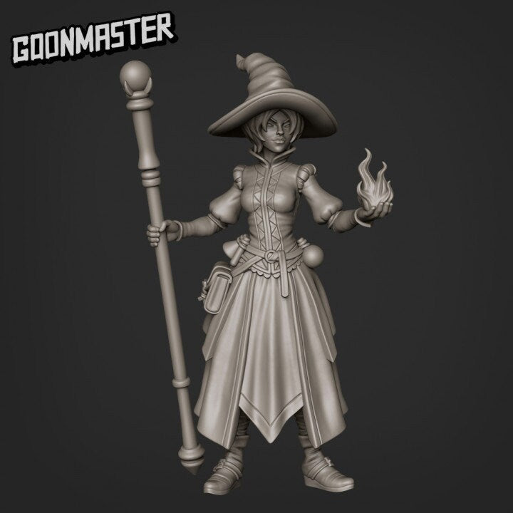 Human/Infernal Wizard (6 poses) - Goon Master
