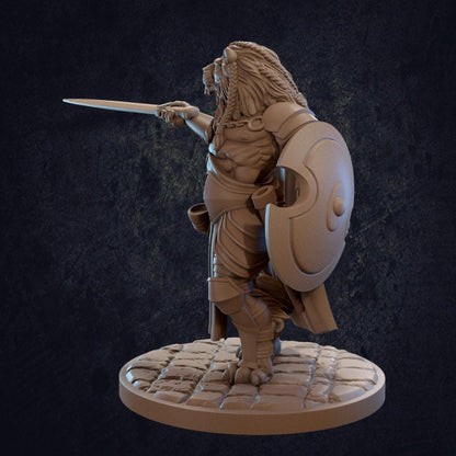 Aechelon Leonin Fighter - Dragon Trappers Lodge