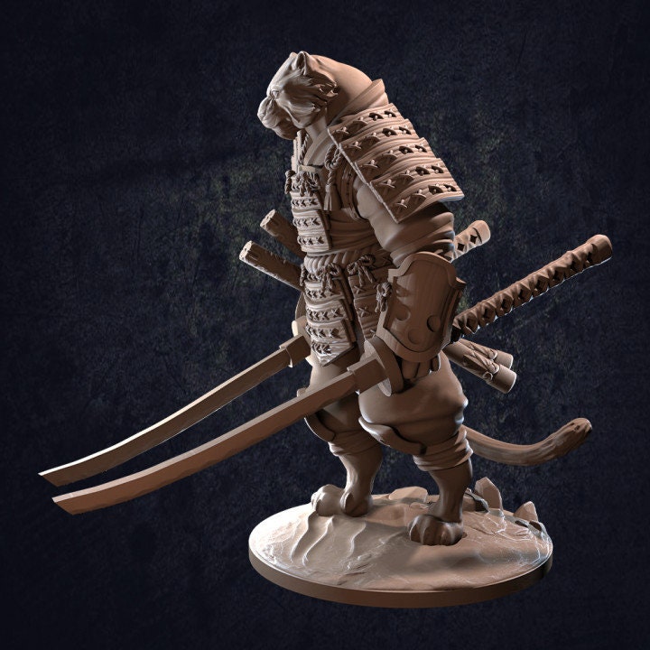 Tengashi Catfolk Samurai - Dragon Trappers Lodge