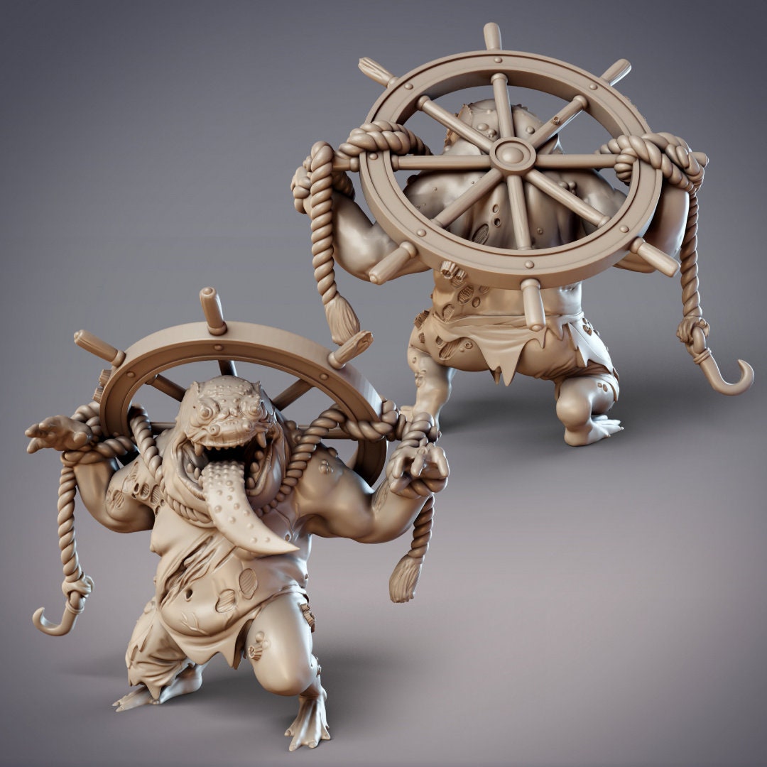 Zombie Amphibians Pirate Crew - Jiro, Goro, and Akumaru, Undead Hanzaki and Hikiga Pirates