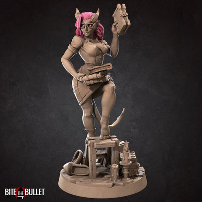 Liz, the Librarian (+ NSFW variants) | Tiefling | Bite the Bullet