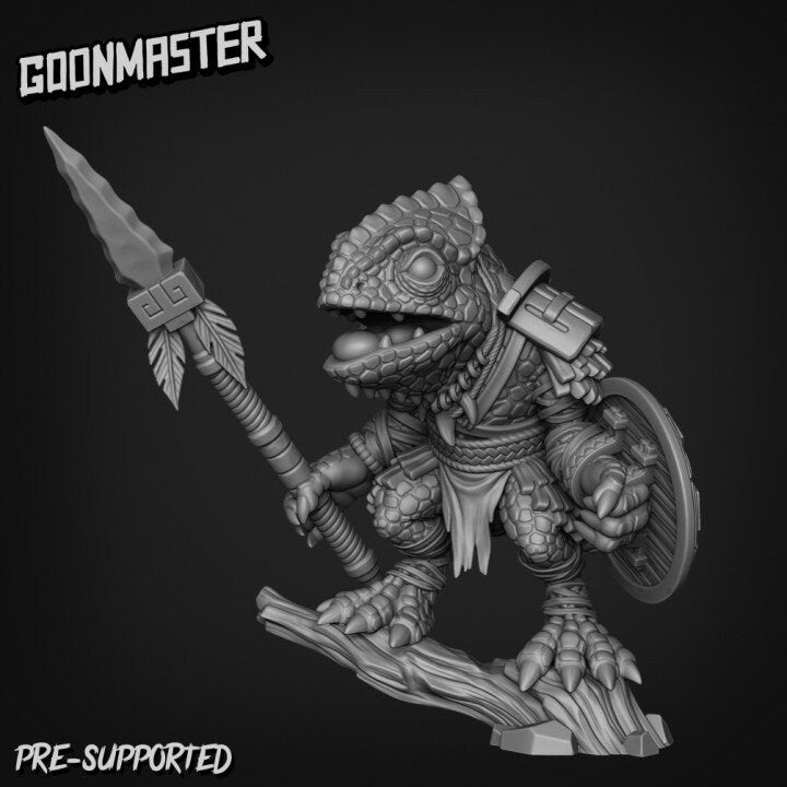 Chameleon Spearman (5 poses) - Goon Master