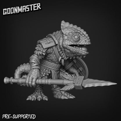 Chameleon Spearman (5 poses) - Goon Master