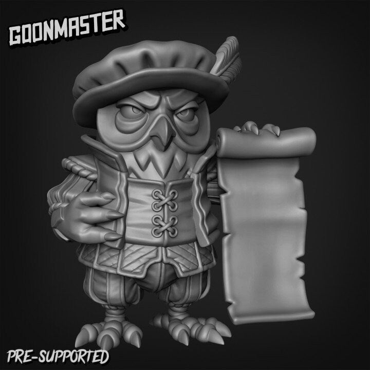 Owl Scholar (4 poses) - Goon Master