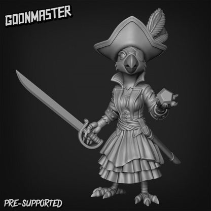 Parrot Pirates in Skirts (4 poses) - Goon Master