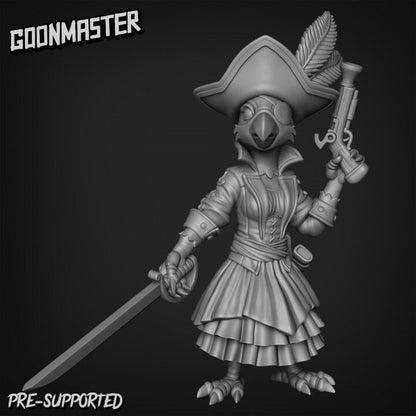 Parrot Pirates in Skirts (4 poses) - Goon Master