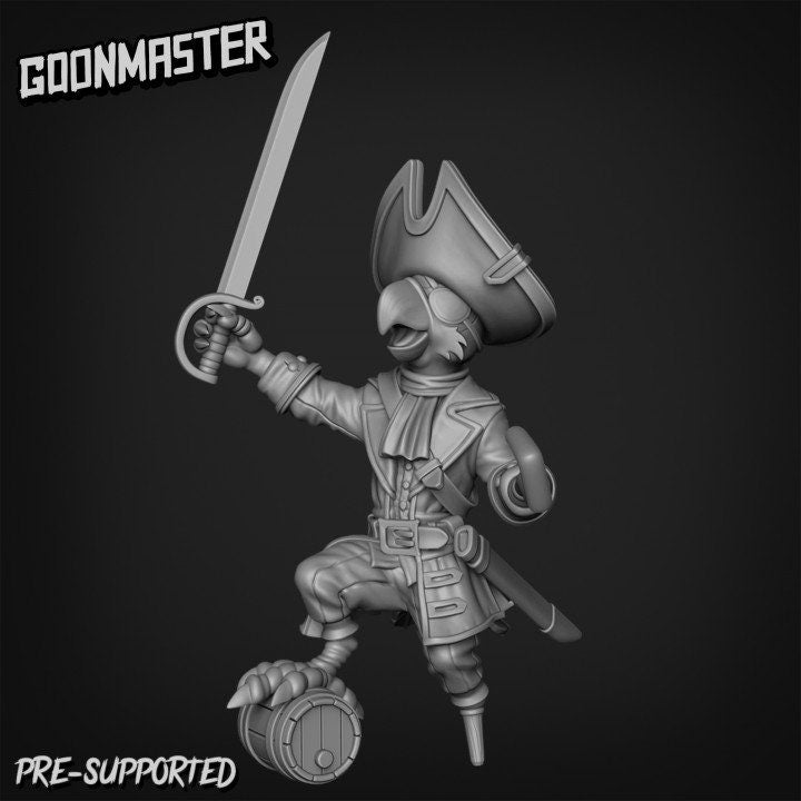 Parrot Pirates (5 poses) - Goon Master