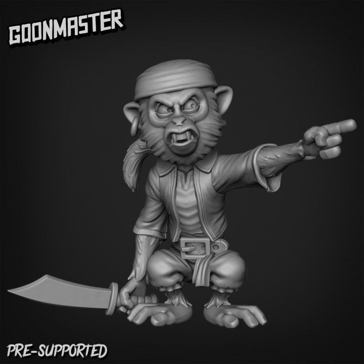Monkey Pirates (5 poses) - Goon Master