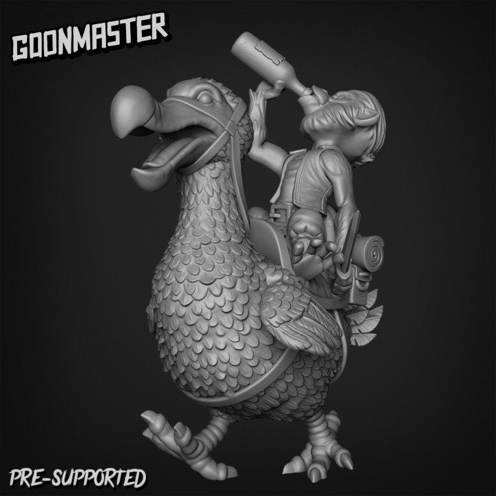 Monkey Pirates Riding Dodos (3 poses) - Goon Master