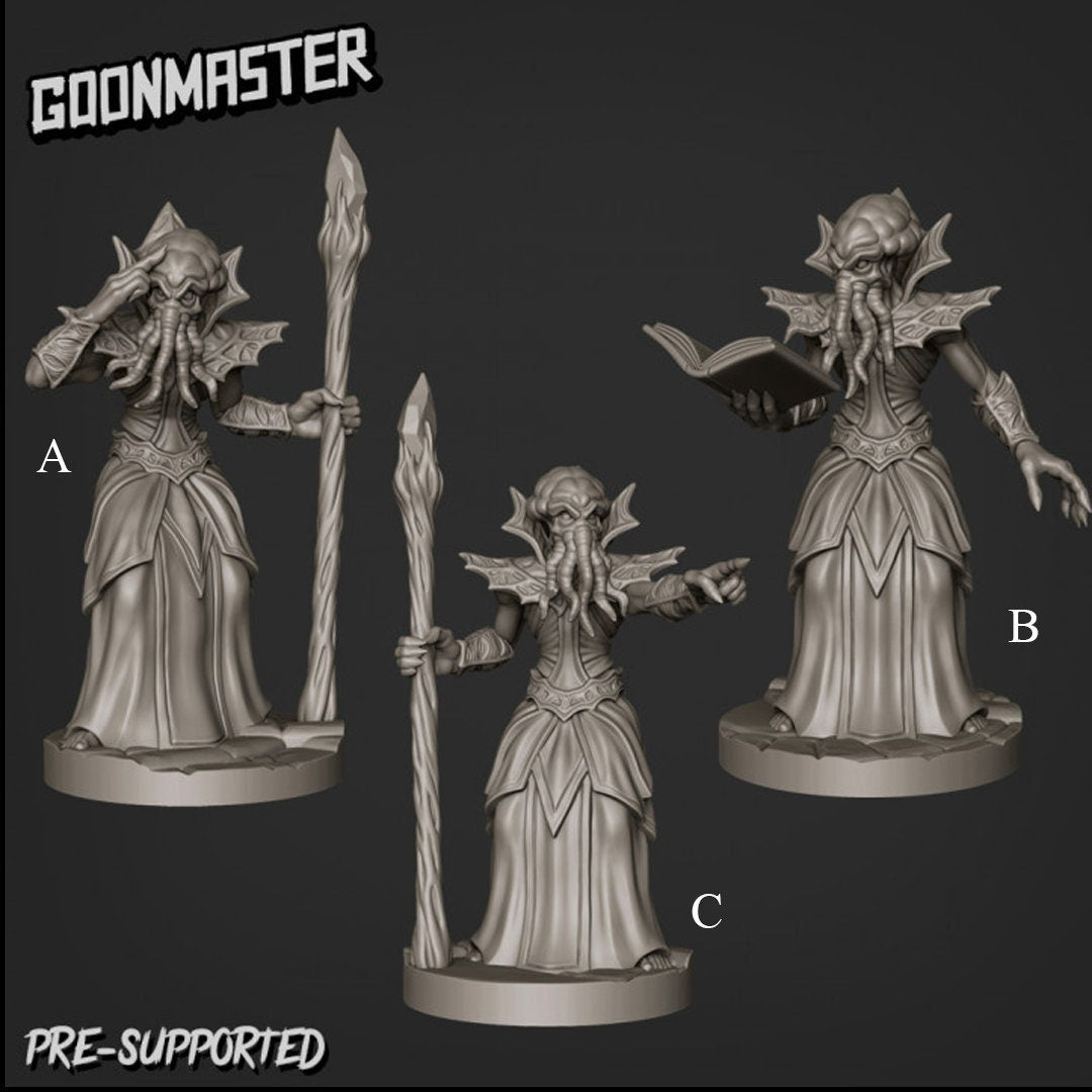 Psionic Squid (3 poses) - Goon Master