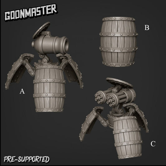 Barrel Turret (3 poses) - Goon Master