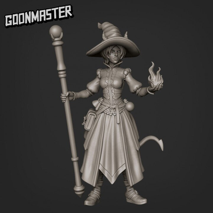 Human/Infernal Wizard (6 poses) - Goon Master