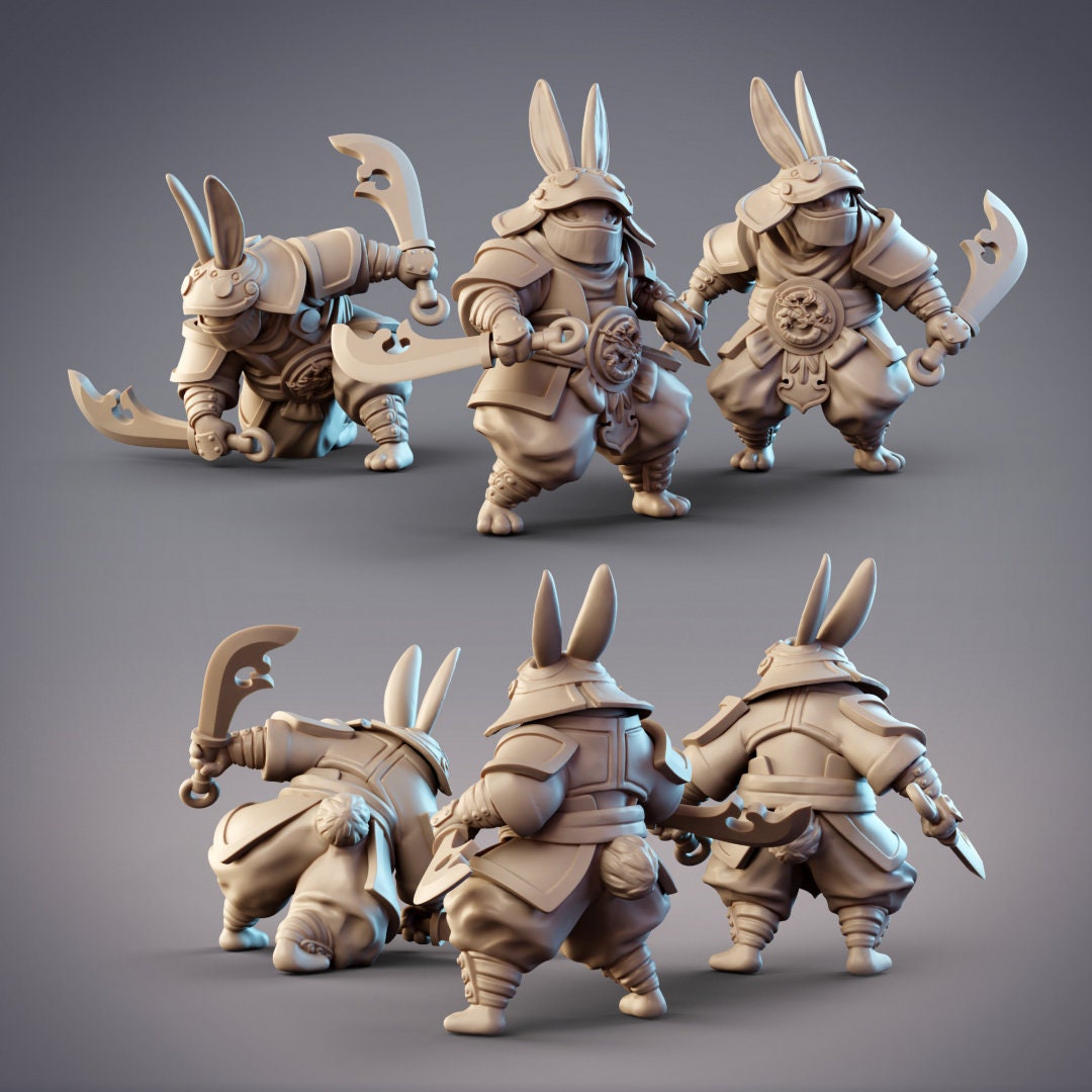 Rabbitfolk Warriors - Guanghan Assassins 3-Pack