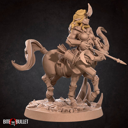 Horned centaur ranger resin miniature by Bite the Bullet.