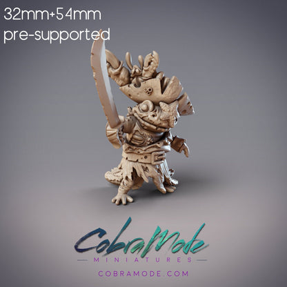 Zombie Pirate Salamander Captain - Kenki, Hanzaki Undead Pirate