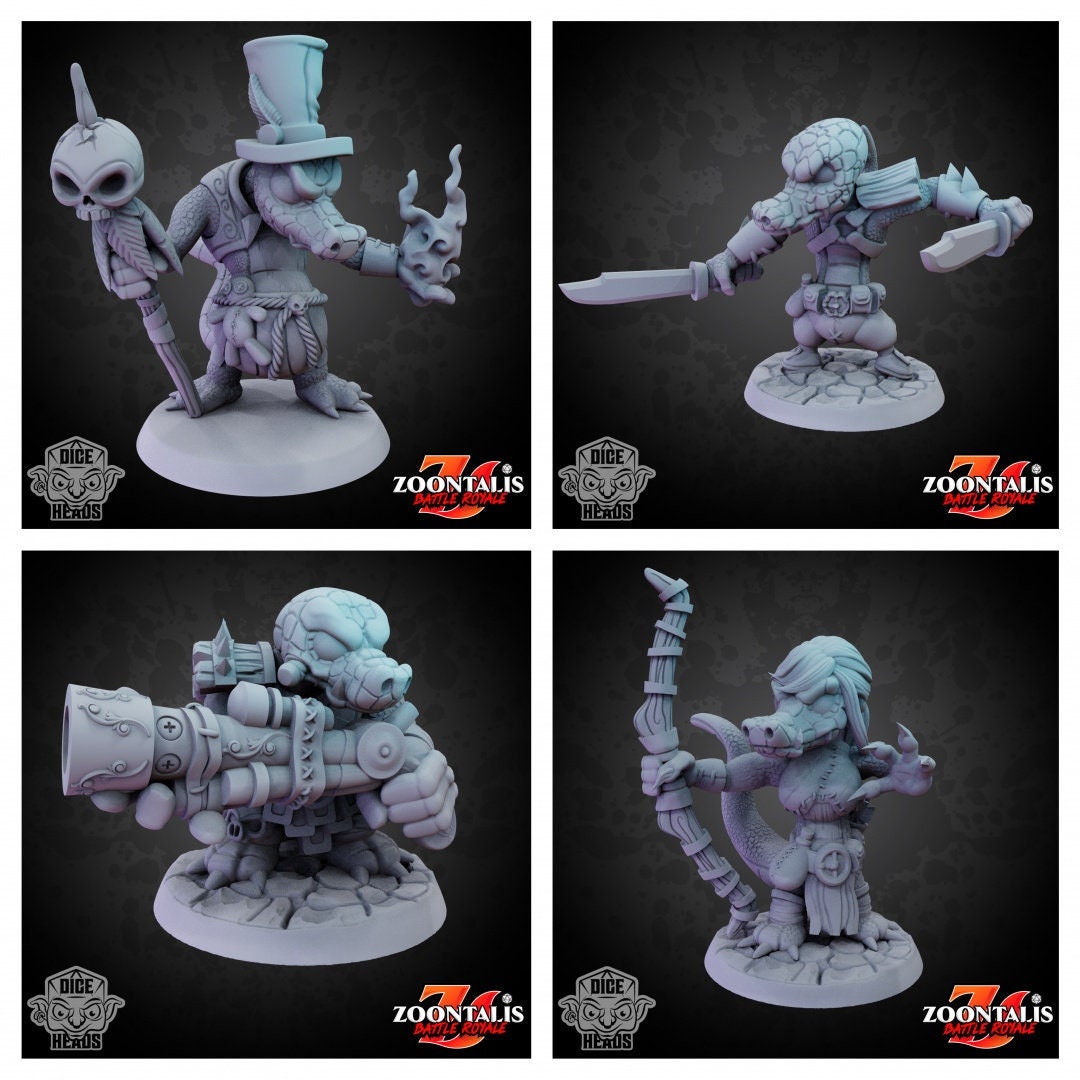 Crocodile Collection - Dice Heads - Zoontalis