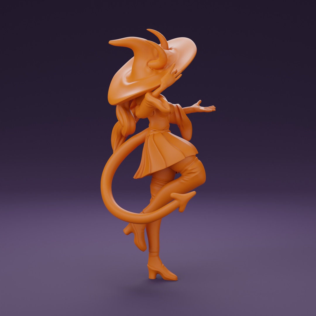 Plum, Pumpkin Spice Tiefling Witch | Lavender Devilry