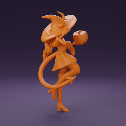 Plum, Pumpkin Spice Tiefling Witch | Lavender Devilry