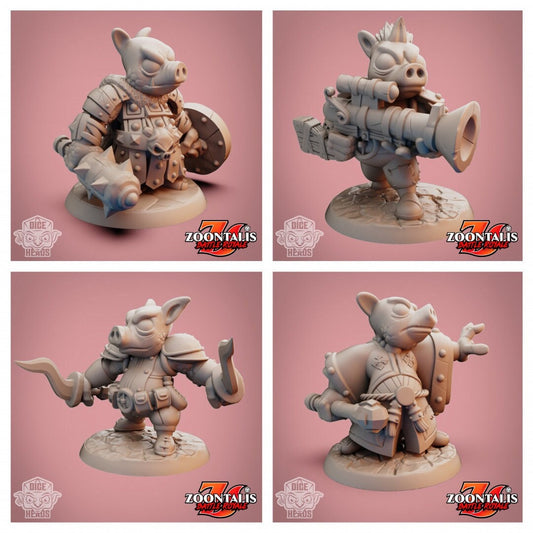 Pig Collection - Dice Heads - Zoontalis
