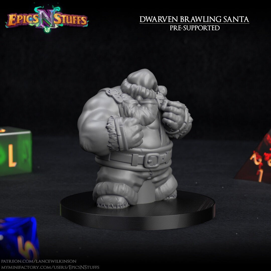 Dwarven Brawling Santa Claus | Epics'N'Stuffs
