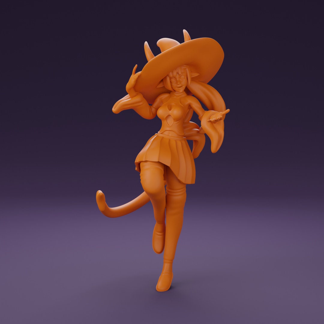 Plum, Pumpkin Spice Tiefling Witch | Lavender Devilry