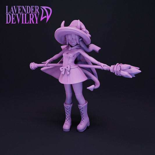 Plum, Magical Mischievous Miscreant Tiefling Witch Girl | Lavender Devilry