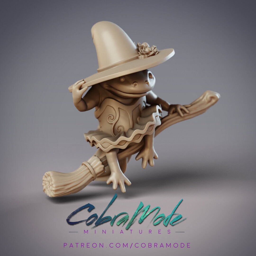 Frog Witch on a Broomstick | Halloween | CobraMode