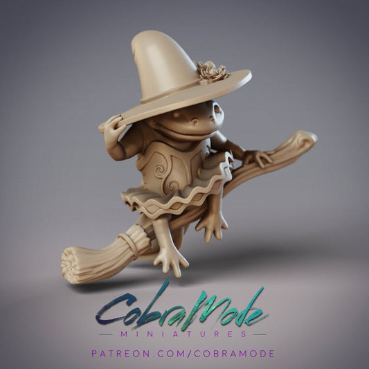 Frog Witch on a Broomstick | Halloween | CobraMode