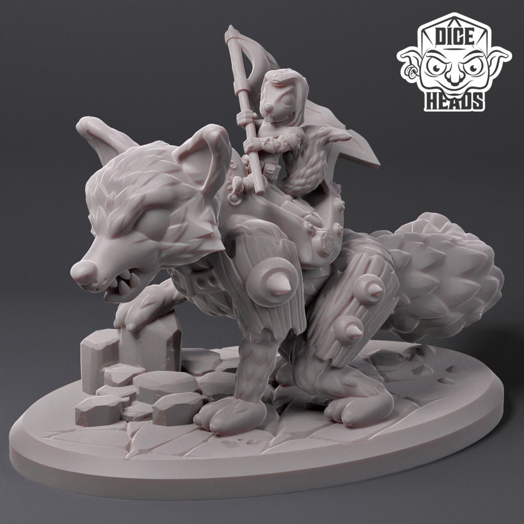 Fox Mounts (3 versions) | Dice Heads