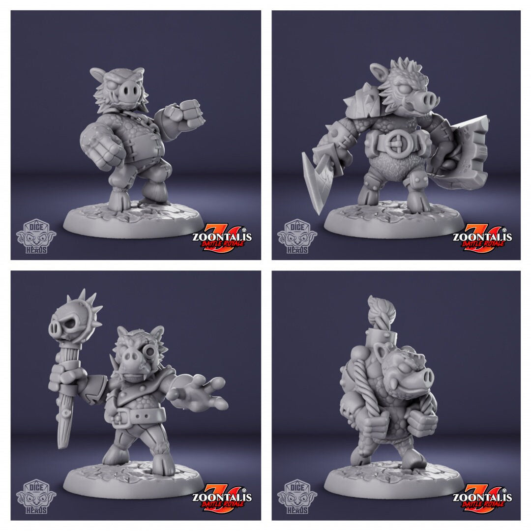 Tuskor Hogs | Dice Heads | Zoontalis