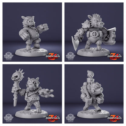 Tuskor Hogs | Dice Heads | Zoontalis