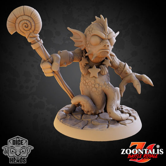 Fishfolk Wizard | Dice Heads