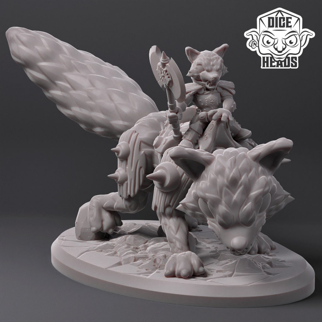 Fox Mounts (3 versions) | Dice Heads