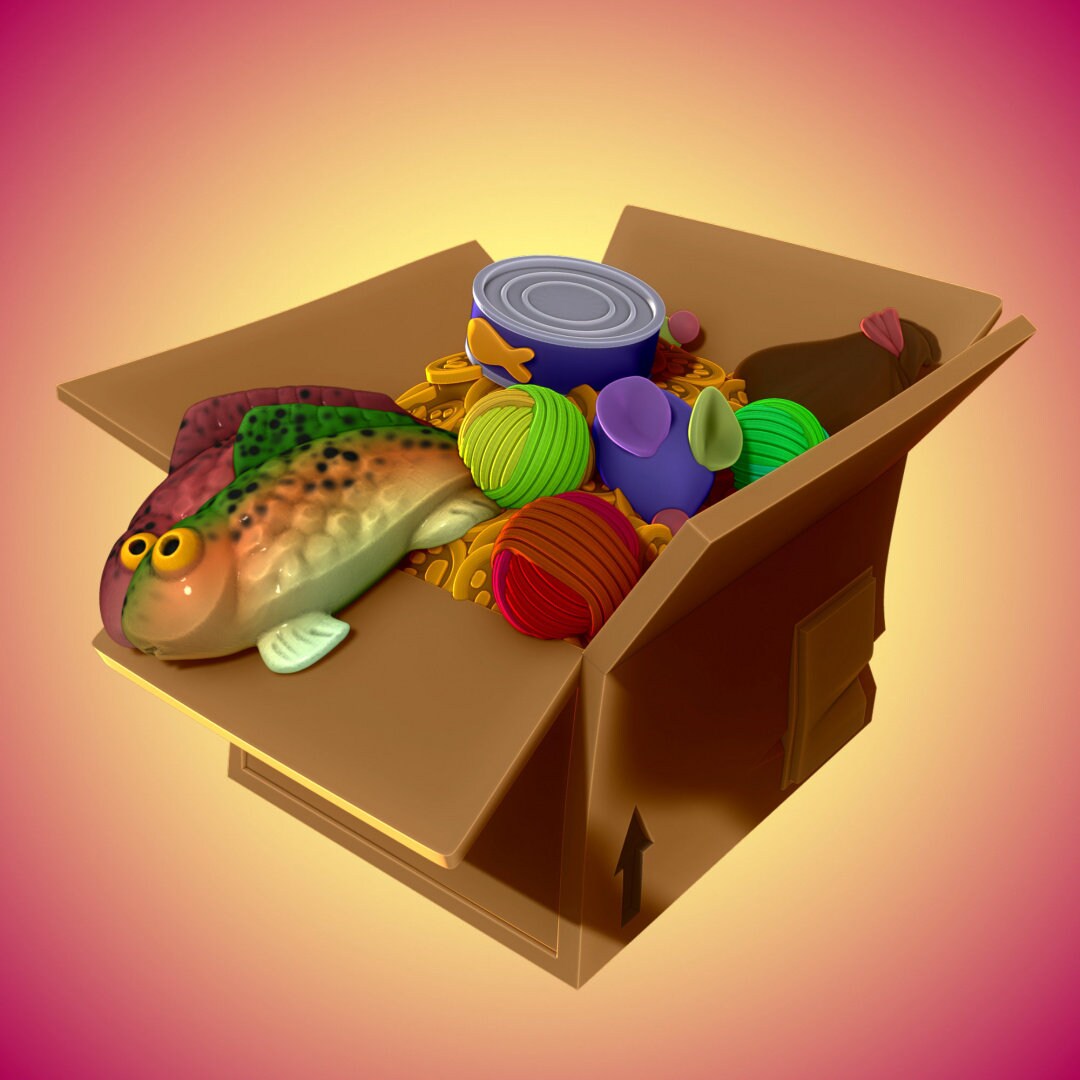 Cardboard Box Mimic (4 versions) | Adventure Cats | Kawna