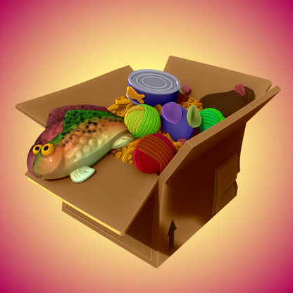 Cardboard Box Mimic (4 versions) | Adventure Cats | Kawna