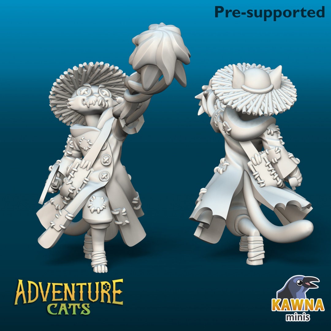 Patchwork Warlock Cat | Adventure Cat | Kawna