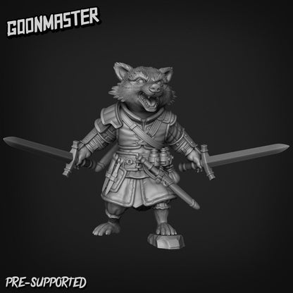 Roguish Raccoon (8 poses, 1 rude) | Goon Master