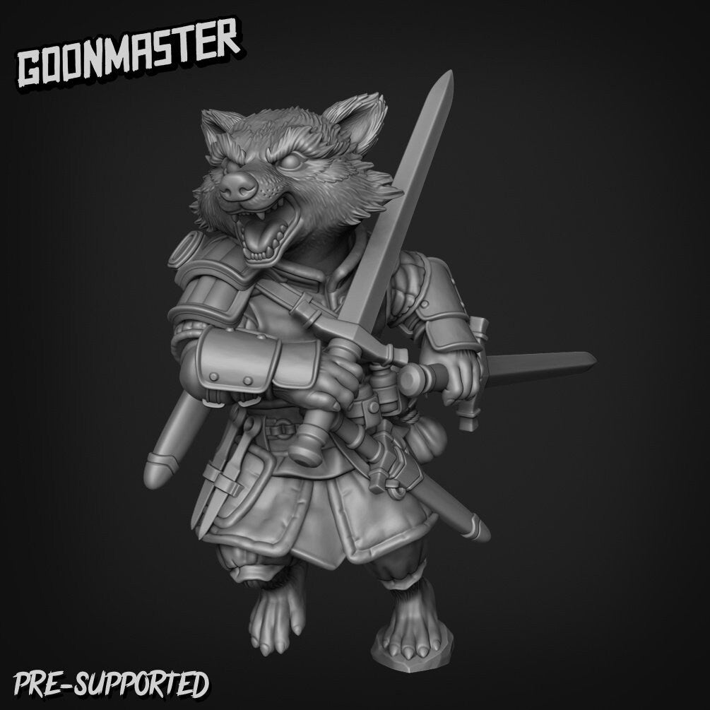 Roguish Raccoon (8 poses, 1 rude) | Goon Master