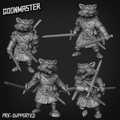 Roguish Raccoon (8 poses, 1 rude) | Goon Master