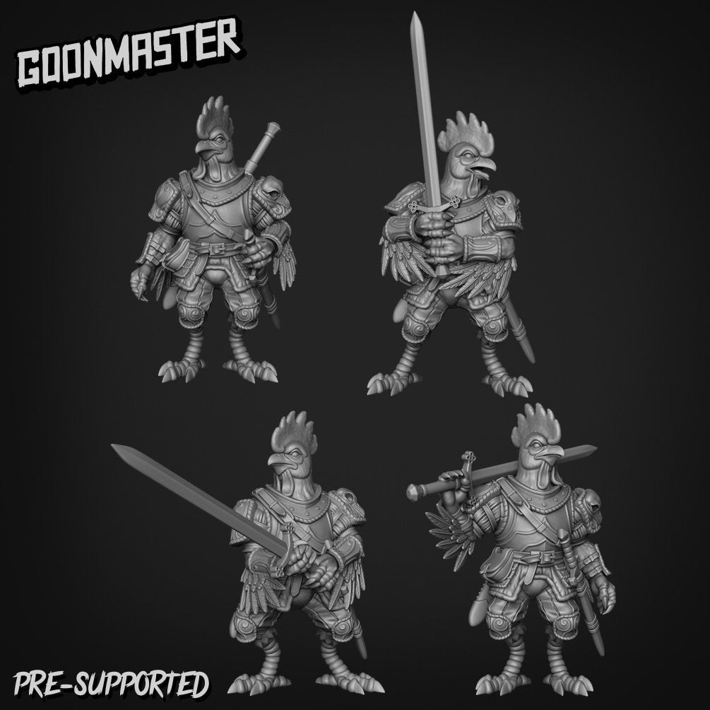 Chicken Knights & Hellbirds (8 poses) | Goon Master