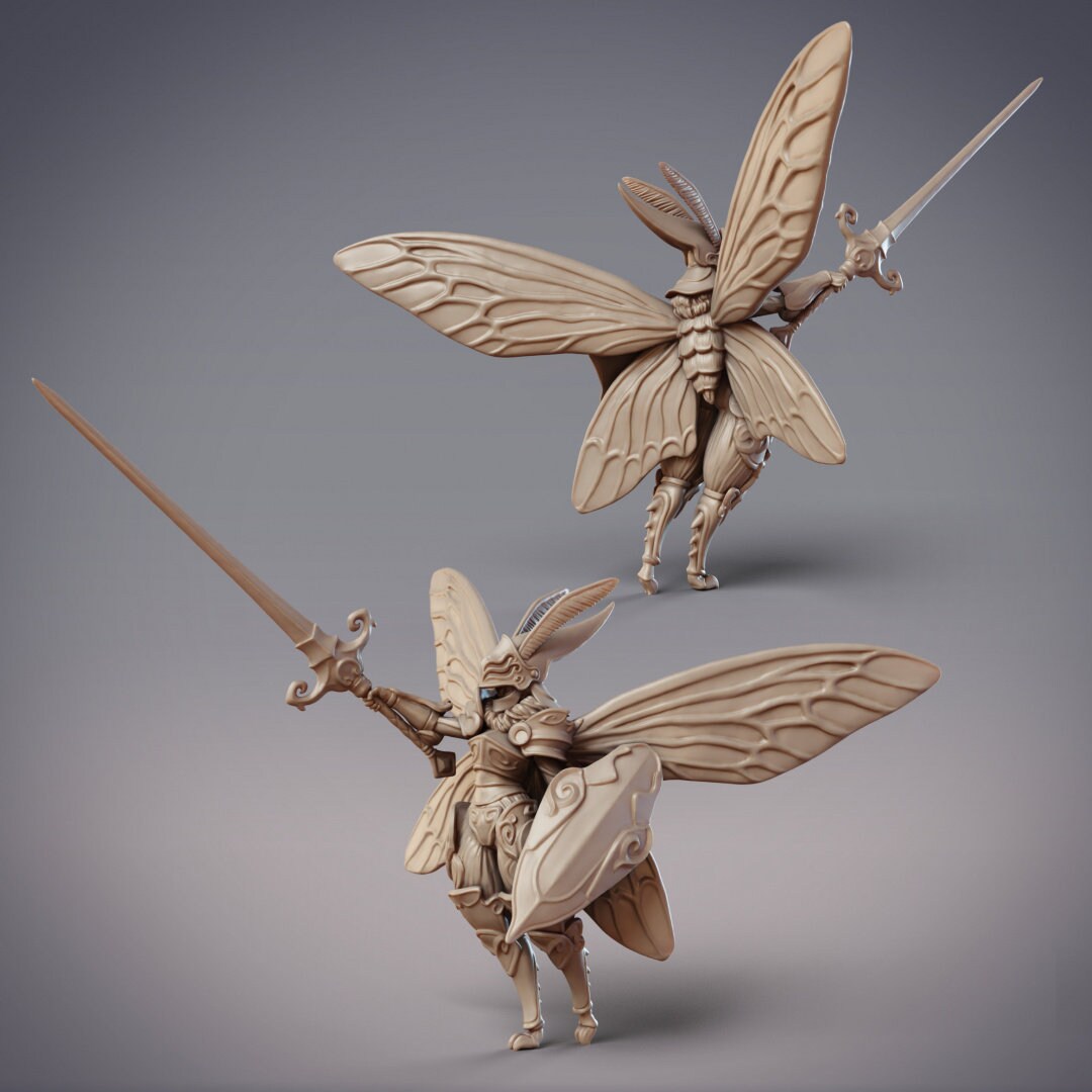 Mothfolk Knight | Neria, Noctuoidea Decertator (2 versions) | CobraMode