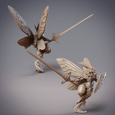 Mothfolk Knight | Neria, Noctuoidea Decertator (2 versions) | CobraMode