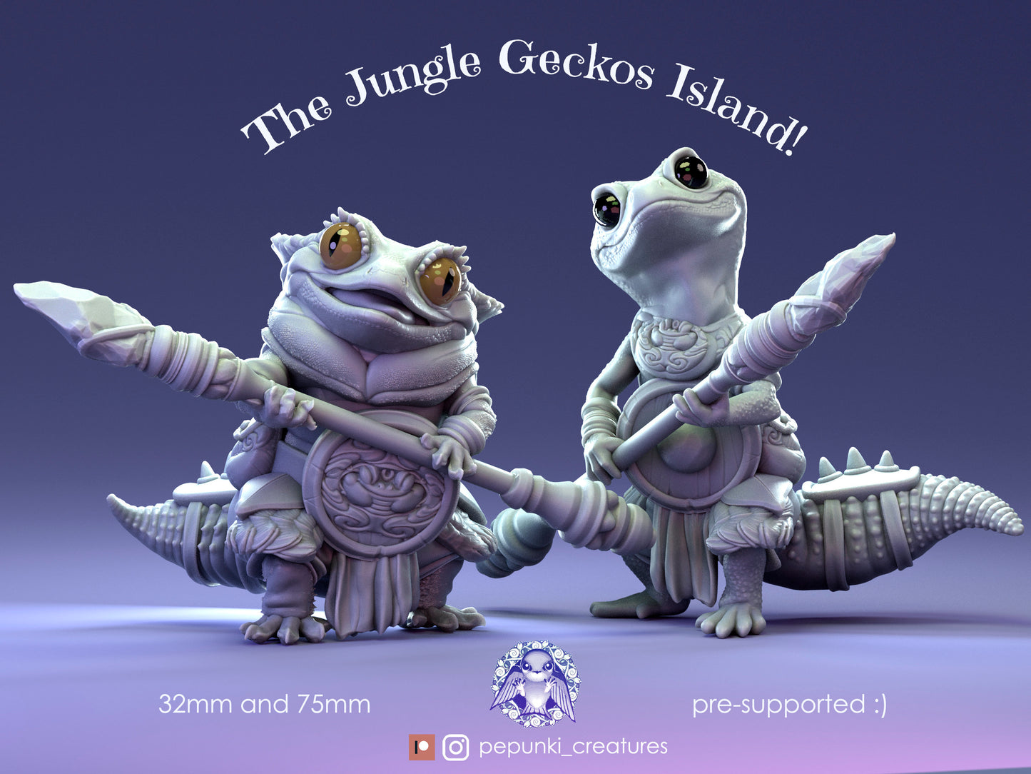 Crested Gecko Spearman (75mm) | Pepunki