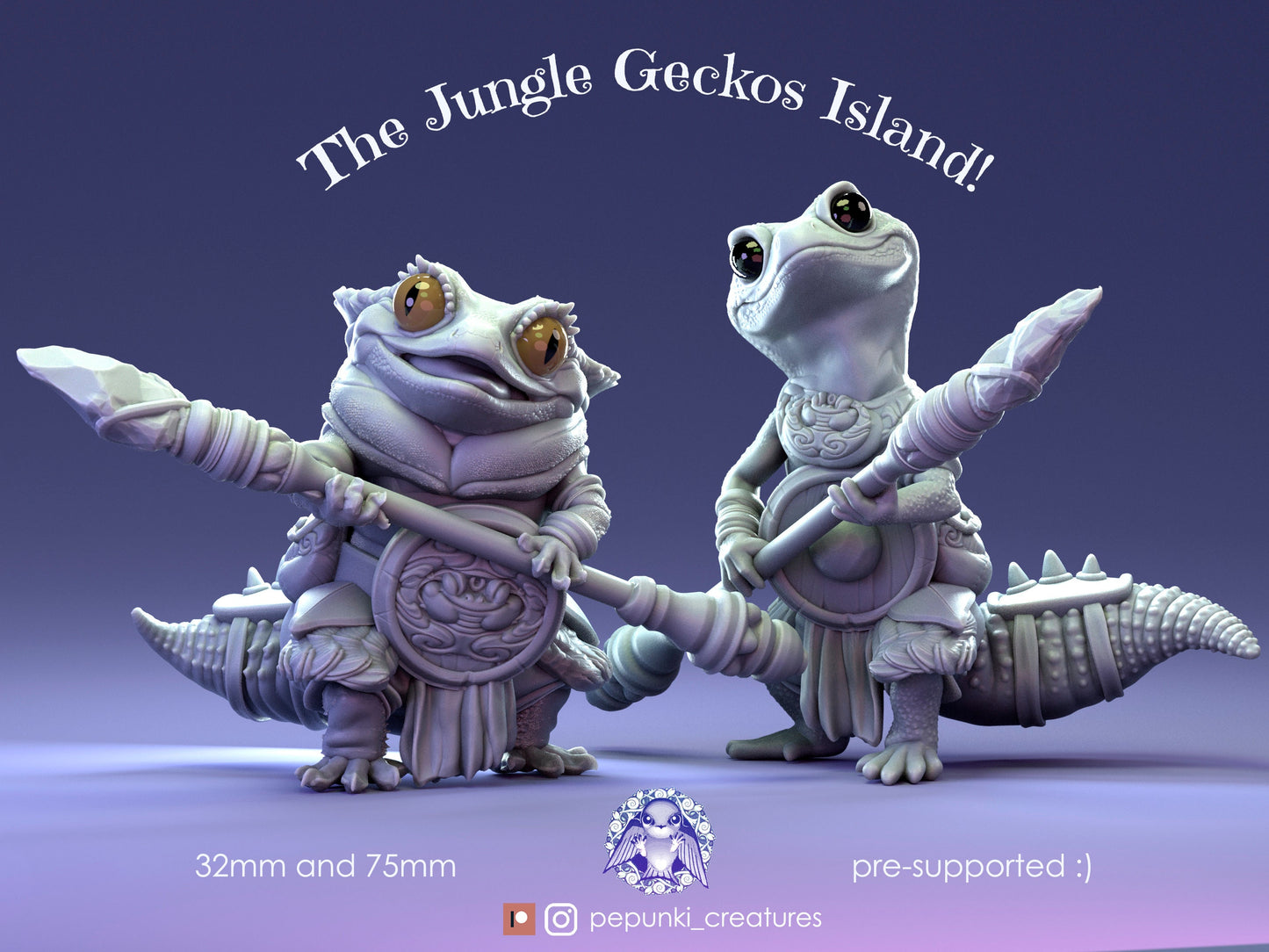 Crested Gecko Spearman (32mm) | Pepunki