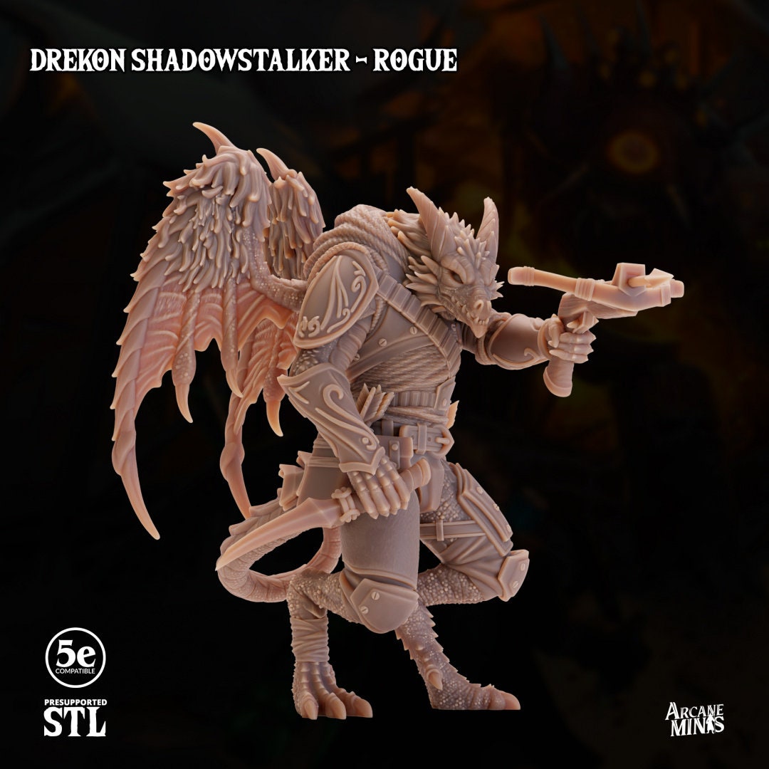 Drekon Shadowstalker - Rogue | Arcane Minis