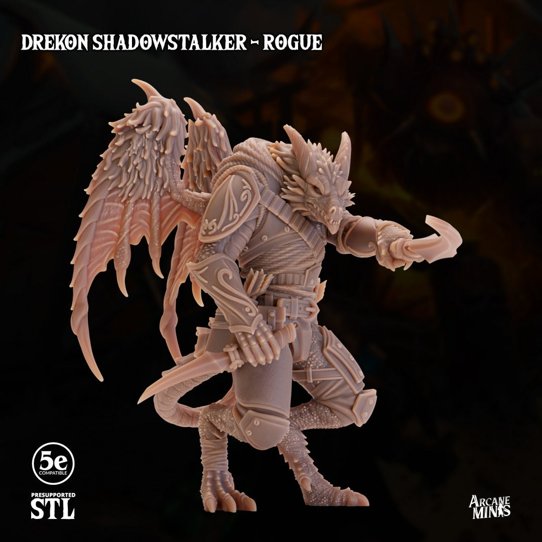 Drekon Shadowstalker - Rogue | Arcane Minis